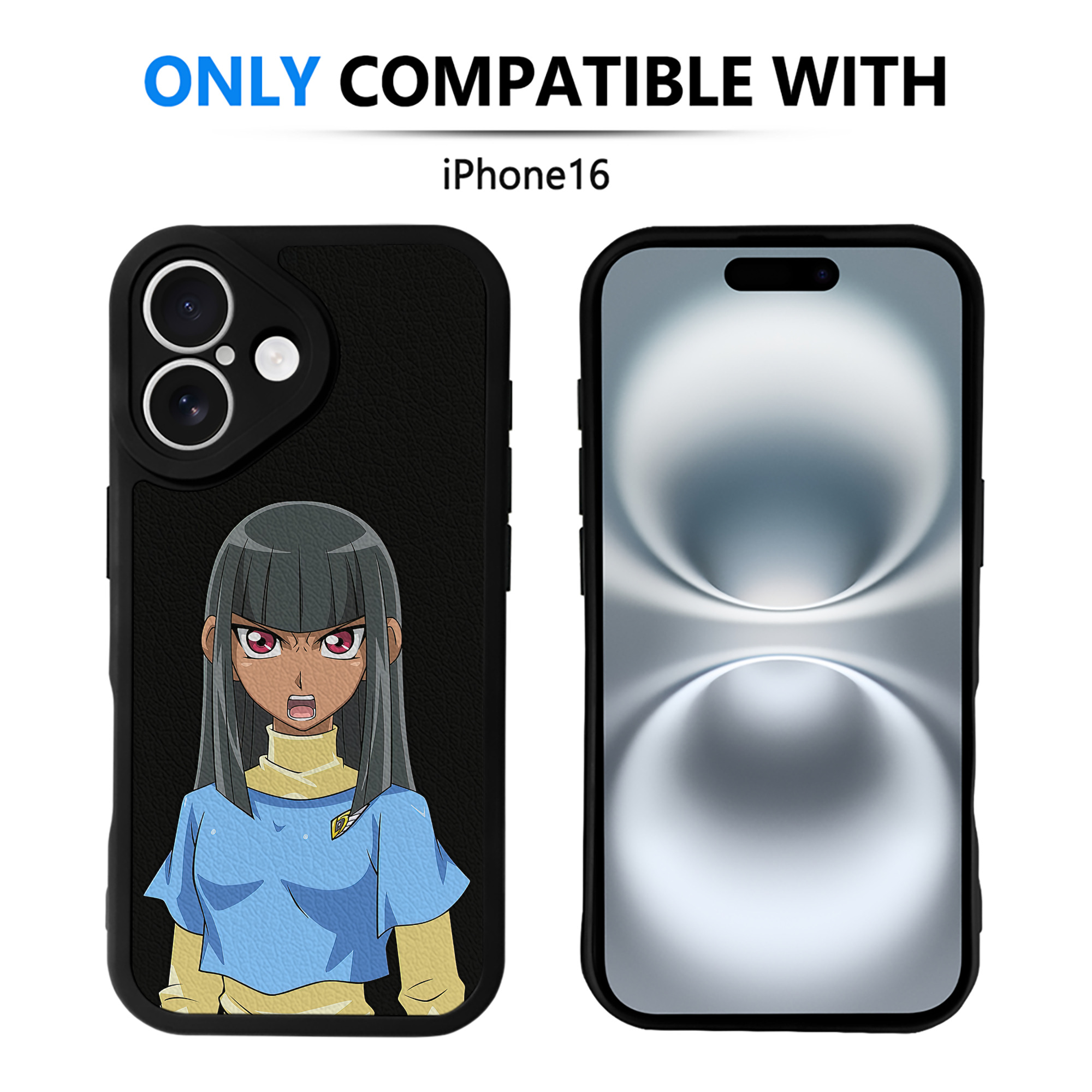 遊☆戯☆王 Yu-Gi-Oh! 【iPhone 16シリーズ対応】シリコンスマホケース（レザー調） 材質：シリコン
